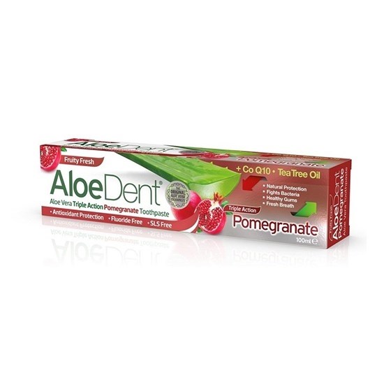 Picture of Optima Aloe Dent Triple Action Pomegranate Toothpaste με Co Q10 Tea Tree Oil 100ml