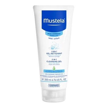 Picture of MUSTELA 2 in 1 Cleansing gel 200ml 2 σε 1 Αφροντούς για σώμα & μαλλιά