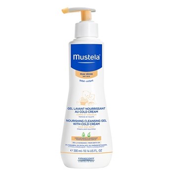 Picture of MUSTELA Nourishing cleansing gel with Cold Cream 300ml Ενυδατικό αφροντούς για σώμα & μαλλιά ξηρό δέρμα