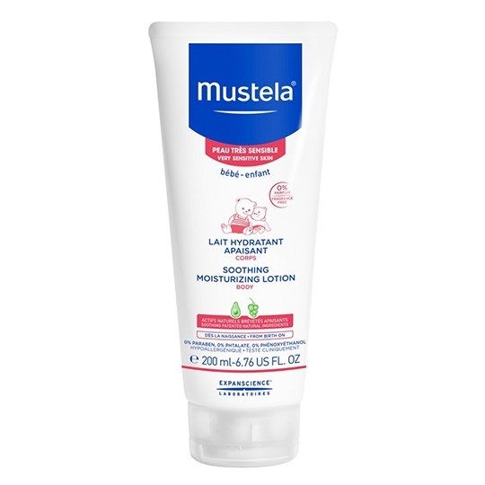 Picture of MUSTELA Soothing Moisturizing Lotion 200ml Καταπραϋντική Λοσιόν Ενυδάτωσης για Ευαίσθητα Βρεφικά Παιδικά Δέρματα