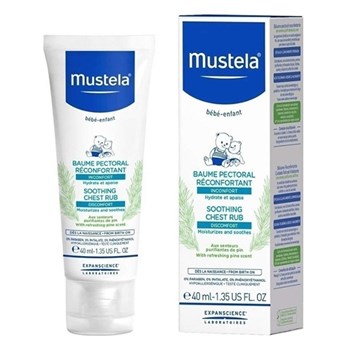 Picture of MUSTELA Soothing Chest Rub 40ml Κρέμα εντριβής στήθους