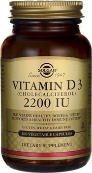 Picture of SOLGAR Vitamin D3 2200IU 100VegCaps