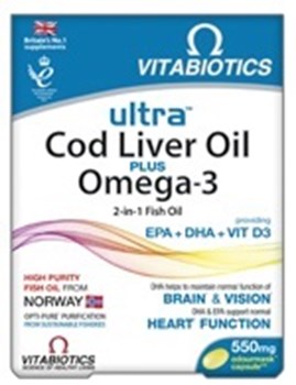 Picture of VITABIOTICS Ultra Cod Liver Oil 60caps