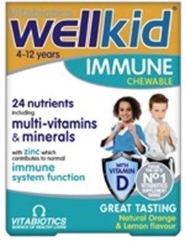 Picture of VITABIOTICS Wellkid Immune 30 tabs