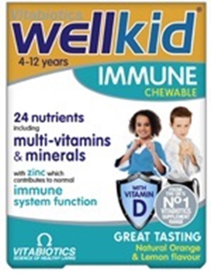 Picture of VITABIOTICS Wellkid Immune 30 tabs
