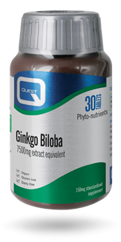 Picture of QUEST GINKGO BILOBA 150 MG EXTRACT 30 TABS