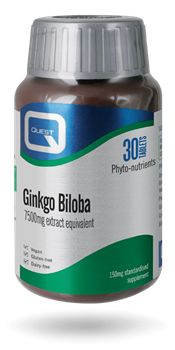 Picture of QUEST GINKGO BILOBA 150 MG EXTRACT 60 TABS + 30 TABS