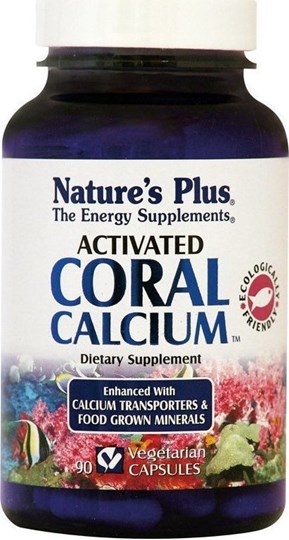 Picture of Nature's Plus Activated Coral Calcium 90 φυτικές κάψουλες