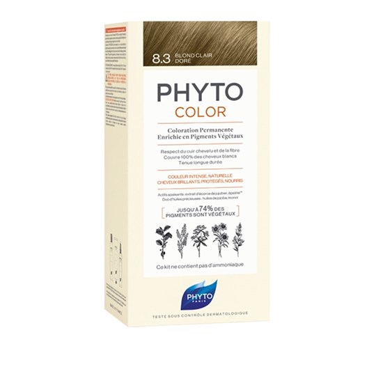 Picture of PHYTO Phytocolor Μόνιμη Βαφή Μαλλιών 8.3 Ξανθό Ανοιχτό Χρυσό