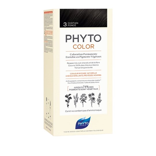 Picture of PHYTO Phytocolor Μόνιμη Βαφή Μαλλιών 3 Καστανό Σκούρο