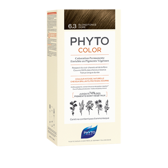 Picture of PHYTO Phytocolor Μόνιμη Βαφή Μαλλιών 6.3 Ξανθό Σκούρο Χρυσό