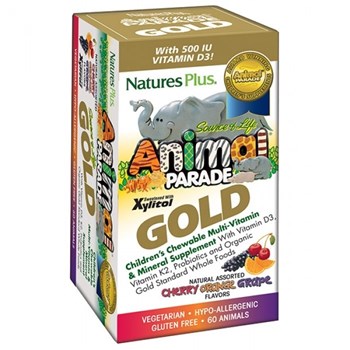 Picture of Natures Plus ANIMAL PARADE GOLD  ASSORTED 60chewtabs