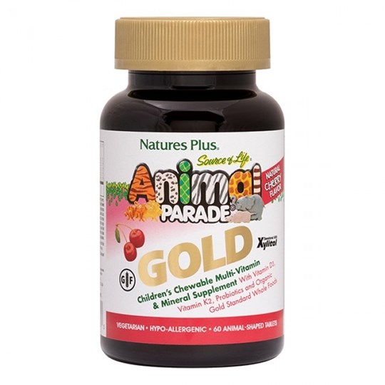 Picture of Natures Plus ANIMAL PARADE Gold Cherry 60chewtabs