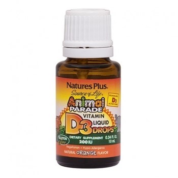 Picture of Natures Plus Animal Parade Vitamin D-3 200IU Liquid Drops 10ml