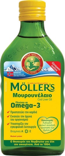 Picture of MOLLERS Μουρουνέλαιο υγρό 250ml Natural