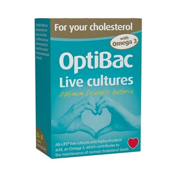 Picture of OPTIBAC Probiotics for your Cholesterol 30+30caps