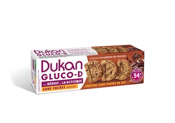 Picture of Dukan Μπισκότα βρώμης GLUCO-D με κομμάτια σοκολάτας 100gr