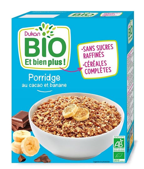 Picture of Dukan BIO Πόριτζ (Porridge) με σοκολάτα & μπανάνα 300gr