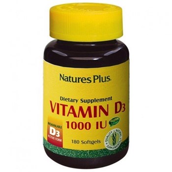 Picture of Natures Plus VITAMIN D3 1000 IU 180 softgels