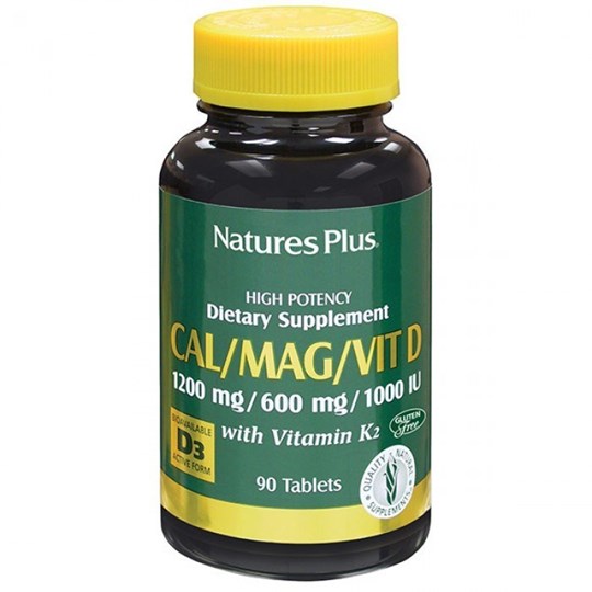 Picture of Natures Plus CAL/MAG/VIT D3/VIT K2 90 tabs