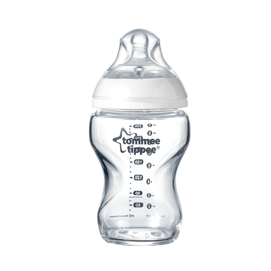 Picture of TOMMEE TIPPEE Closer To Nature Γυάλινο μπιμπερό 250ml - μικρή ροή