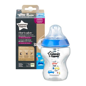 Picture of TOMMEE TIPPEE Closer To Nature μπιμπερό 260ml - μικρή ροη μπλε