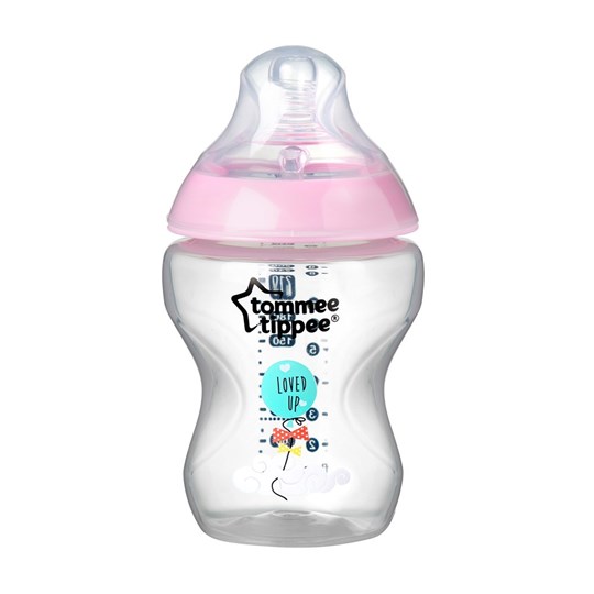 Picture of TOMMEE TIPPEE Closer To Nature μπιμπερό 260ml - μικρή ροη ροζ