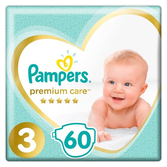 Picture of Pampers Premium Care Πάνες Μέγεθος 3 Midi 6-10 Kg 60 Πάνες