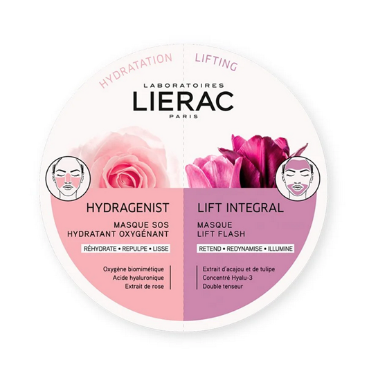 Picture of LIERAC Duo Masks Hydragenist Masque SOS Hydratant Oxygenant & Lift Integral Masque Lift Flash 2x6ml