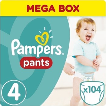 Picture of Pampers Pants Mega Box No.4 (9-15Kg) 104 Πάνες