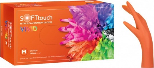 Picture of ΓΑΝΤΙΑ Soft Touch Νιτριλίου 100 τεμάχια XL πορτοκαλί
