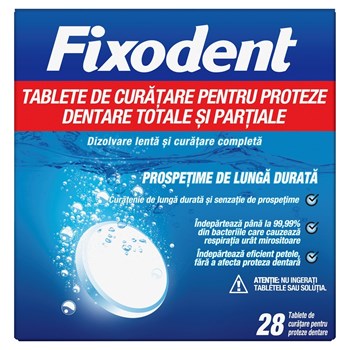 Picture of Fixodent Ταμπλέτες Καθαρισμού για Ολικές & Μερικές Τεχνητές Οδοντοστοιχίες 28tabs