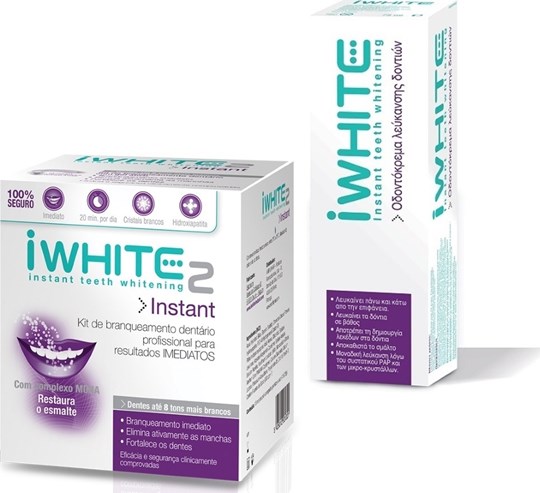 Picture of iWhite Instant 2 Επαγγελματικό Σύστημα Λεύκανσης Δοντιών, 10 Μασελάκια + iWhite οδοντόκρεμα λεύκανσης δοντιών 75ml