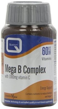 Picture of QUEST MEGA B COMPLEX 60 TABS