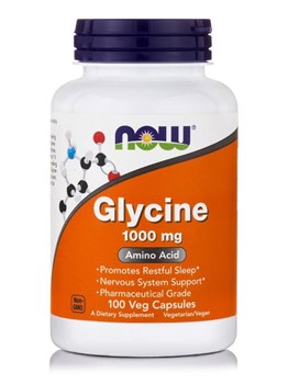 Picture of NOW Glycine 1000 mg Veg Capsules