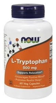 Picture of NOW L-TRYPTOPHAN 500mg 60vegcaps