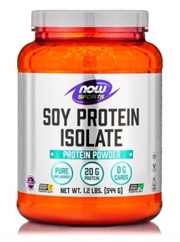 Picture of NOW Soy Protein Isolate Non-GMO Unflavored Powder 544gr