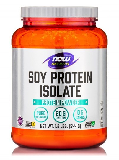 Picture of NOW Soy Protein Isolate Non-GMO Unflavored Powder 544gr