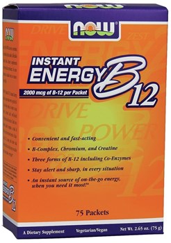 Picture of NOW Instant Energy B-12 75 Packets