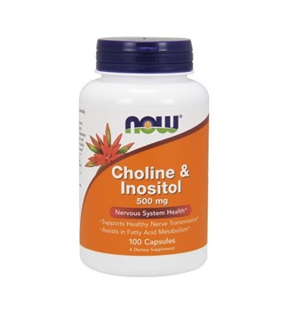 Picture of NOW  Choline & Inositol 500 mg 100 Capsules