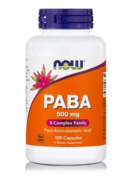 Picture of NOW PABA 500 mg 100Capsules