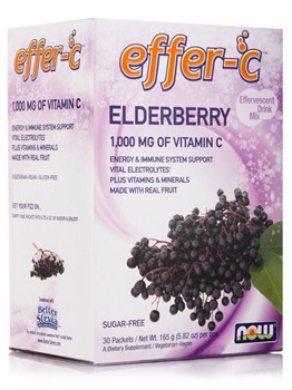 Picture of NOW  Effer-C™ Elderberry 30 Packets