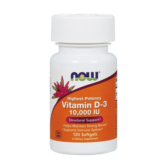Picture of NOW Vitamin D-3 10,000 IU 120 Softgels