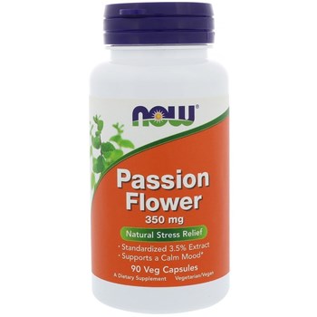 Picture of NOW Passion Flower 350 mg 90Veg Capsules