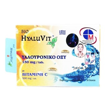 Picture of MEDICHROM Bio Hyaluvit Hyaluronic Acid 150mg with Vitamin C 500mg 30tabs