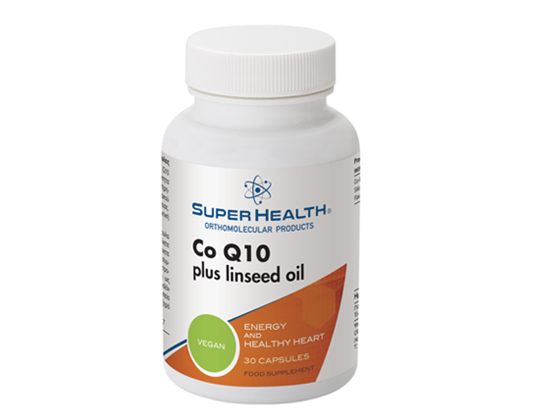 Picture of Super Health Co Q10 Plus Linseed Oil 50mg 30 κάψουλες