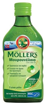 Picture of MOLLER’S Μουρουνέλαιο υγρό 250ml Apple