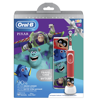 Picture of Oral-B Παιδική Επαναφορτιζόμενη Ηλεκτρική Οδοντόβουρτσα Special Edition Pixar Kids 3+ & Θήκη Ταξιδίου 1τμχ
