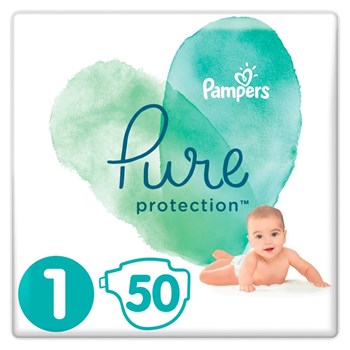 Picture of Pampers Pure Protection No.1 (2-5kg) 50 Πάνες