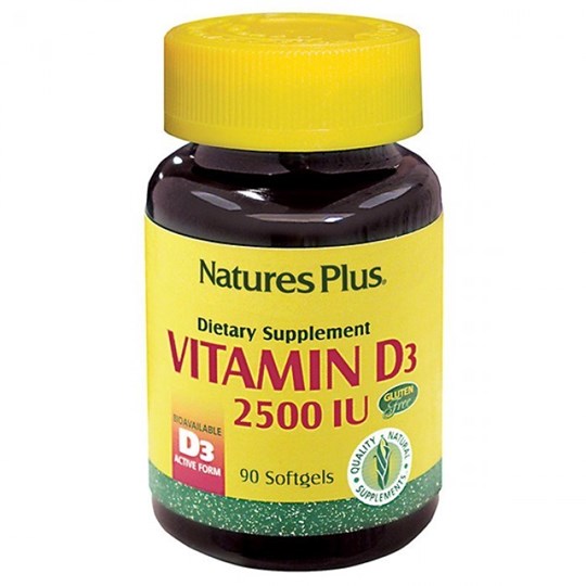 Picture of Natures Plus VITAMIN D-3 2500IU 90SOFTGELS